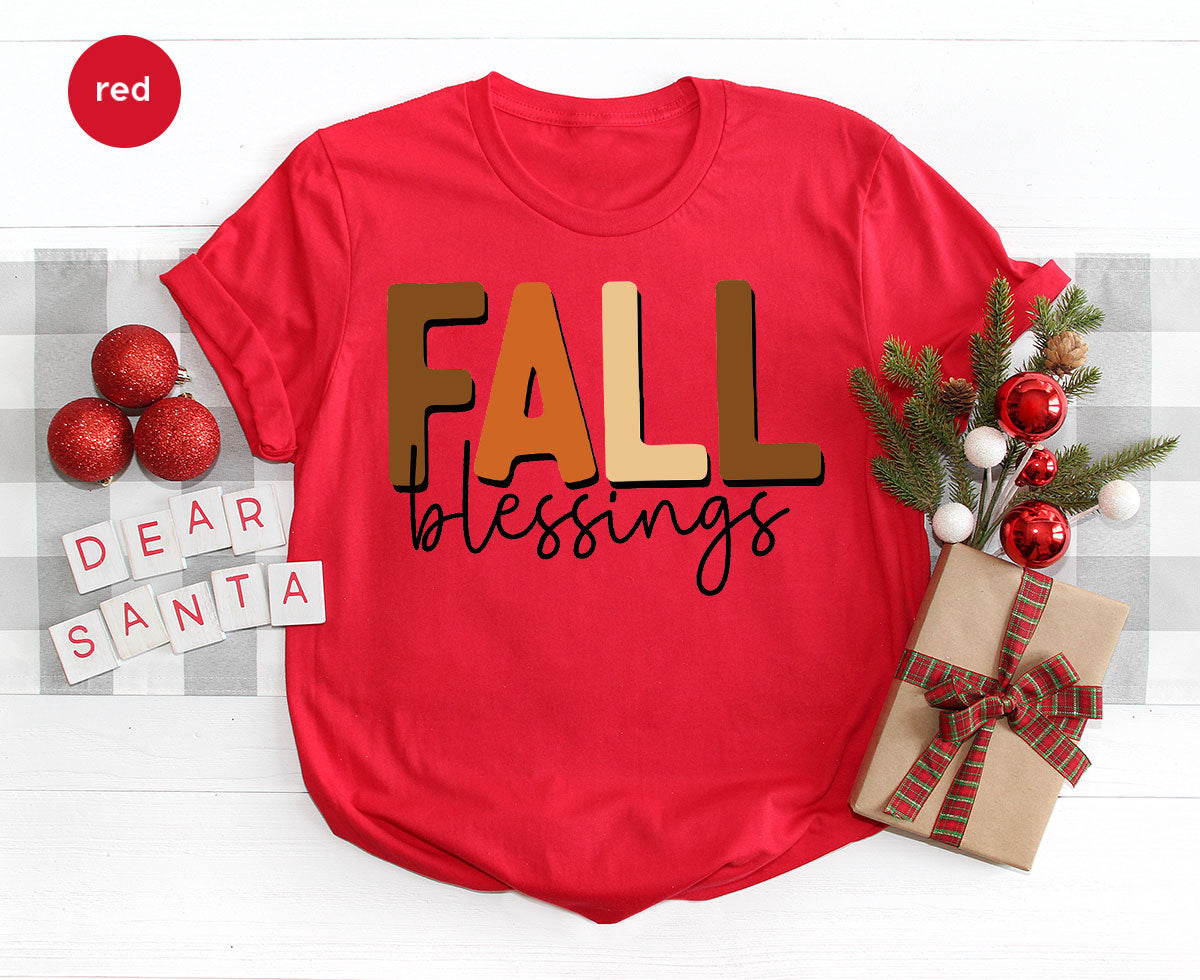 Fall Blessings Shirt, 2022 Fall Season Shirt, Autumn 2022 Fall Graphic Tee