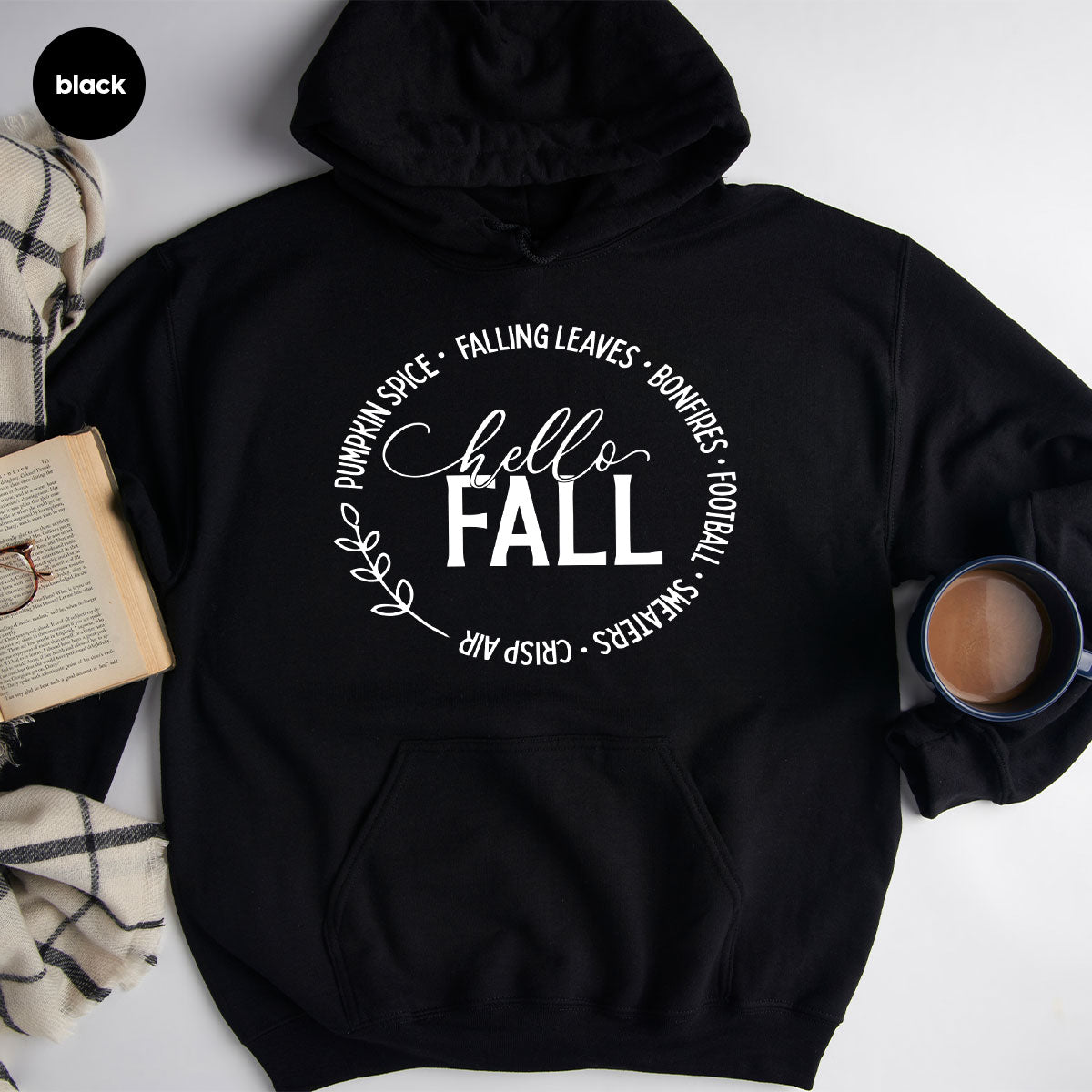 Falling Leaves Shirt, 2022 Pumpkin Season T-Shirt, Pumpkin Spice Shirt, Fall Circle Shirt