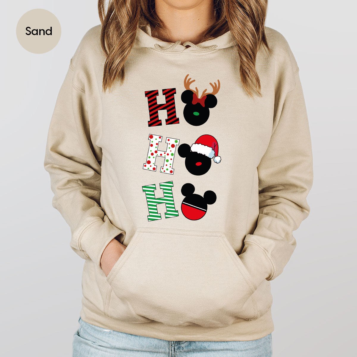 H For Christmas T-Shirt, Christmas Deer Shirt, Funny 2023 Christmas Tee For Family