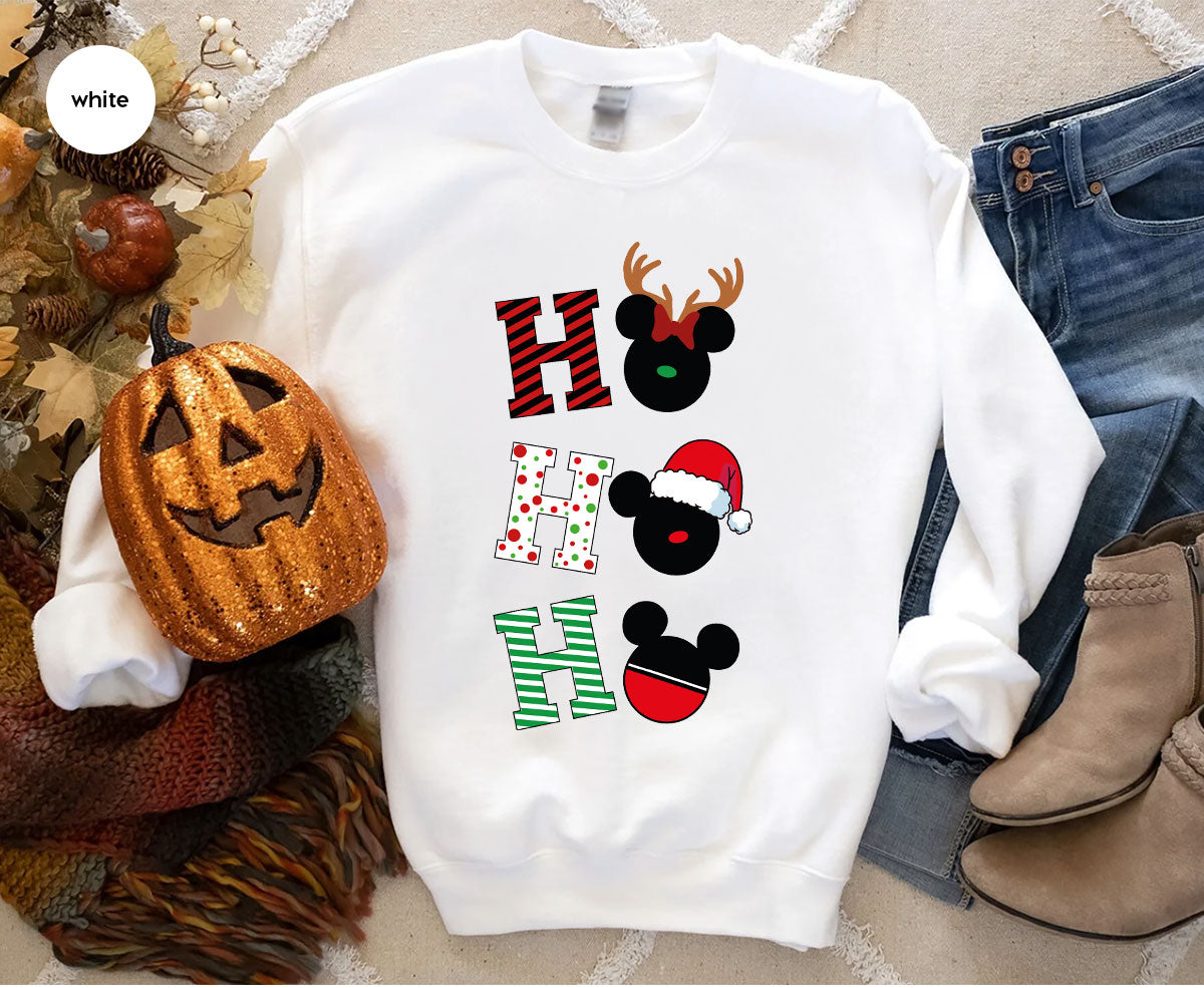 H For Christmas T-Shirt, Christmas Deer Shirt, Funny 2023 Christmas Tee For Family