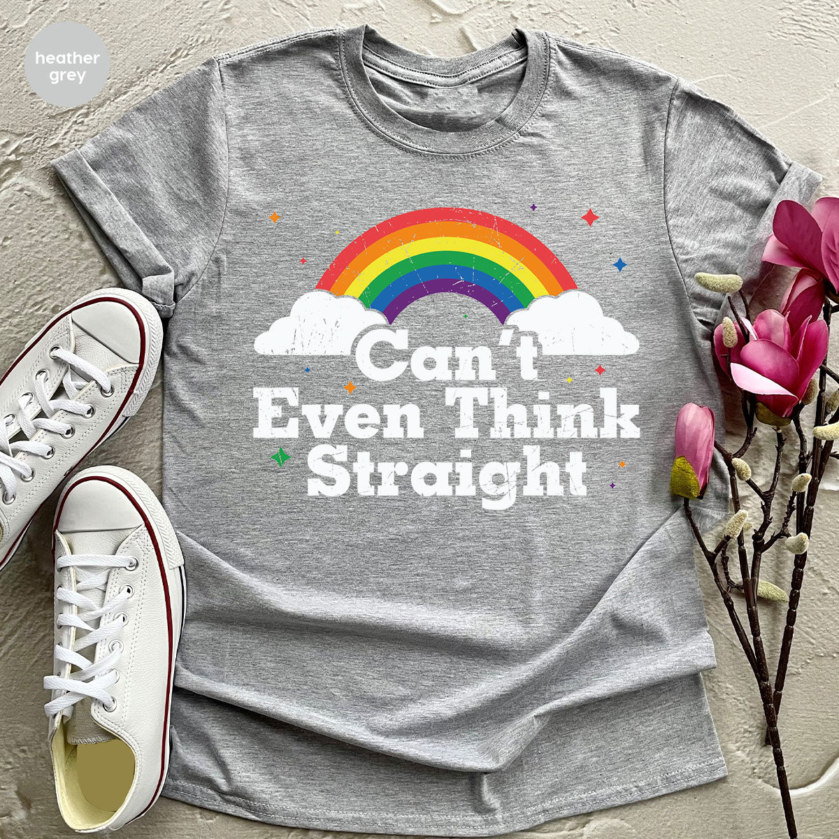 Can I Even Think Straight Shirt, Rainbow T-Shirt, LGBT T-Shirt
