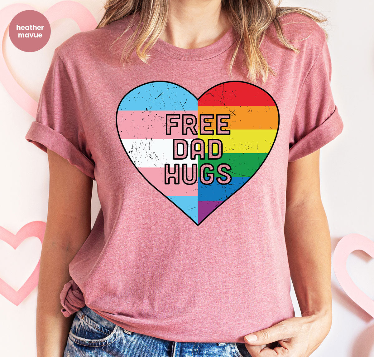 Free Dad Hugs Shirt, LGBT Shirt, LGBT Pride T-Shirt