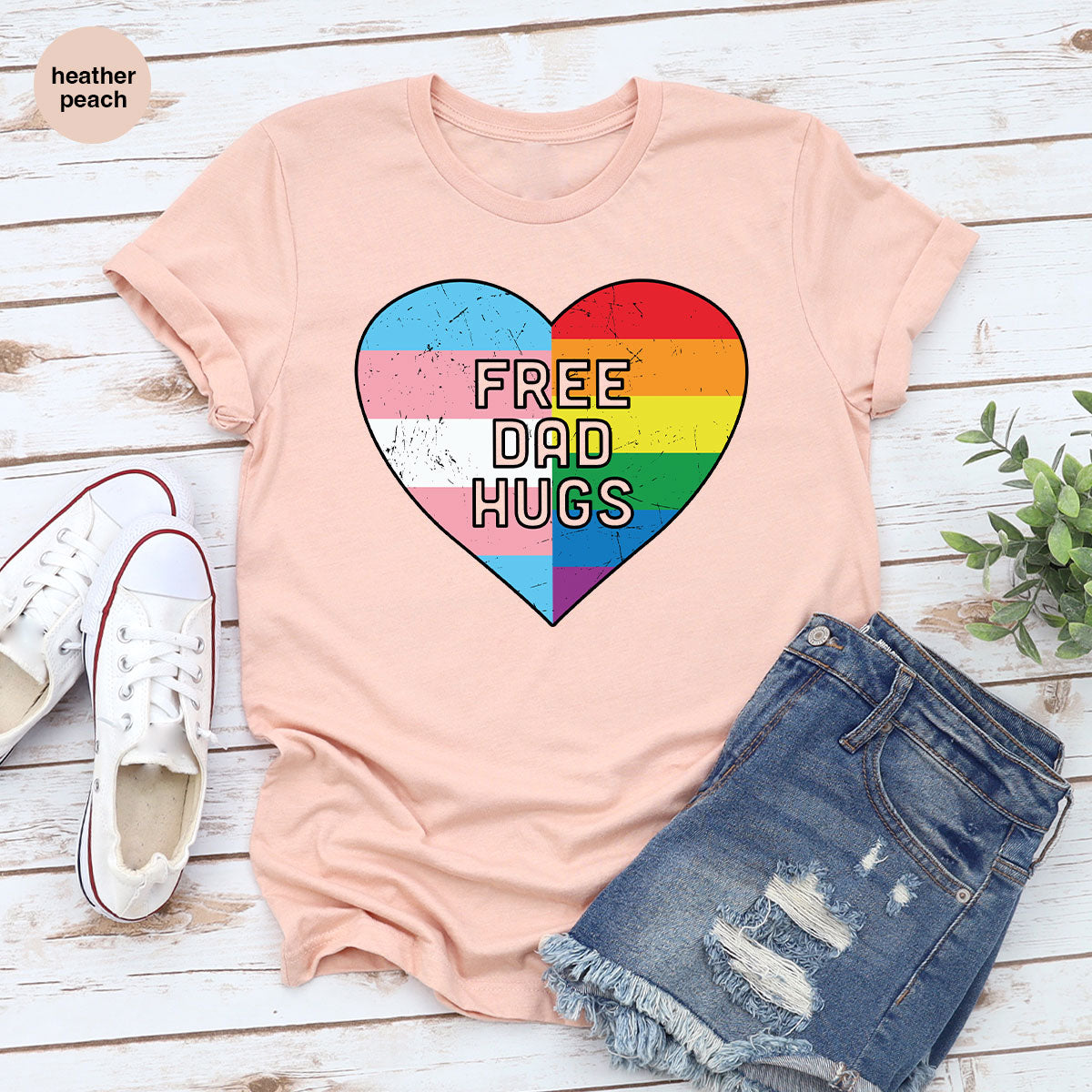 Free Dad Hugs Shirt, LGBT Shirt, LGBT Pride T-Shirt