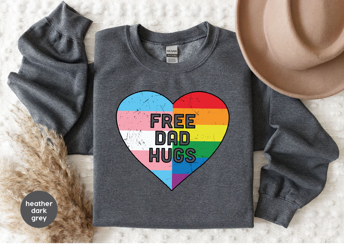 Free Dad Hugs Shirt, LGBT Shirt, LGBT Pride T-Shirt