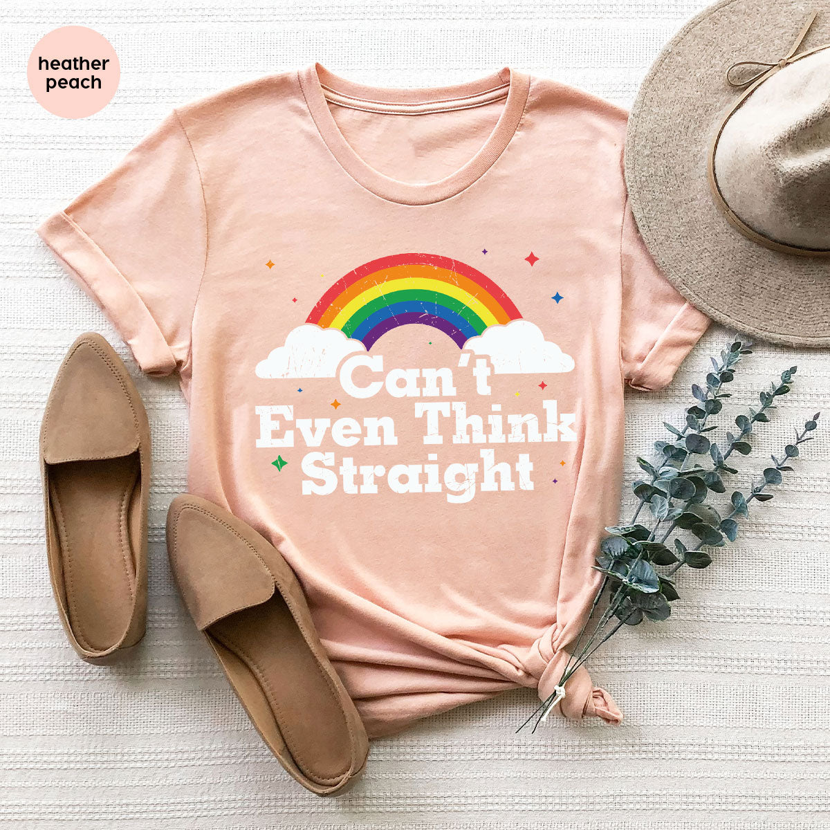 Can I Even Think Straight Shirt, Rainbow T-Shirt, LGBT T-Shirt