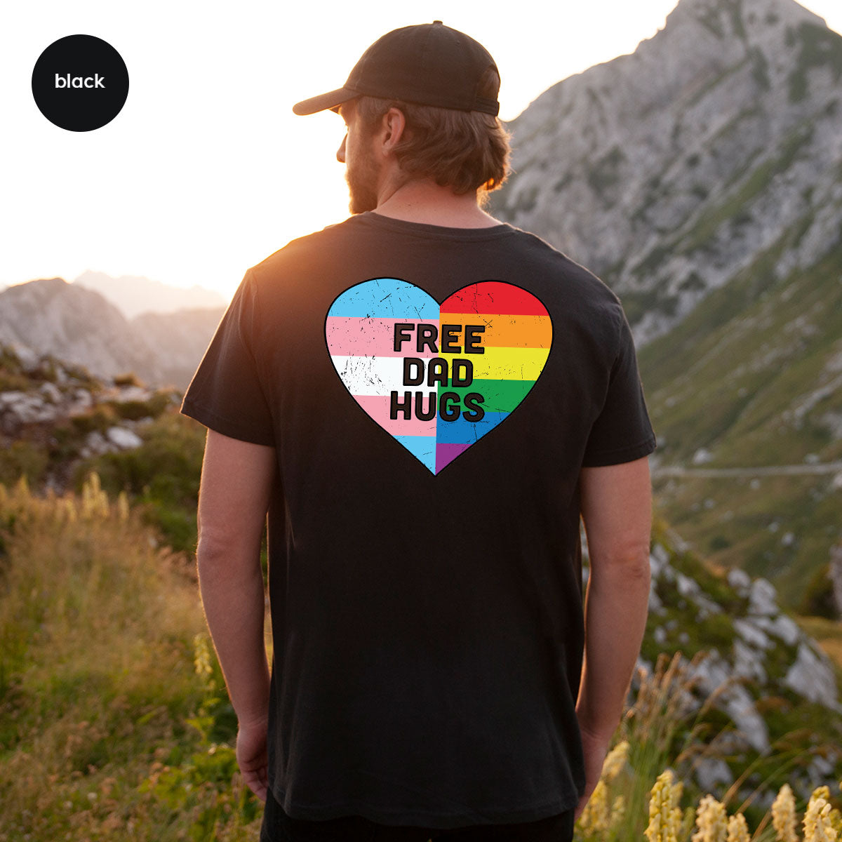 Free Dad Hugs Shirt, LGBT Shirt, LGBT Pride T-Shirt