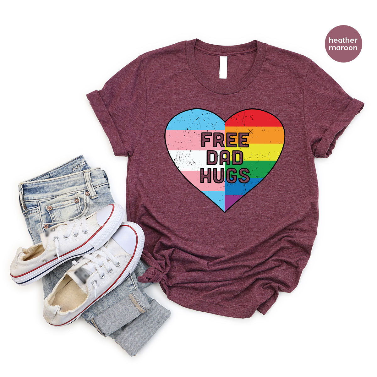 Free Dad Hugs Shirt, LGBT Shirt, LGBT Pride T-Shirt
