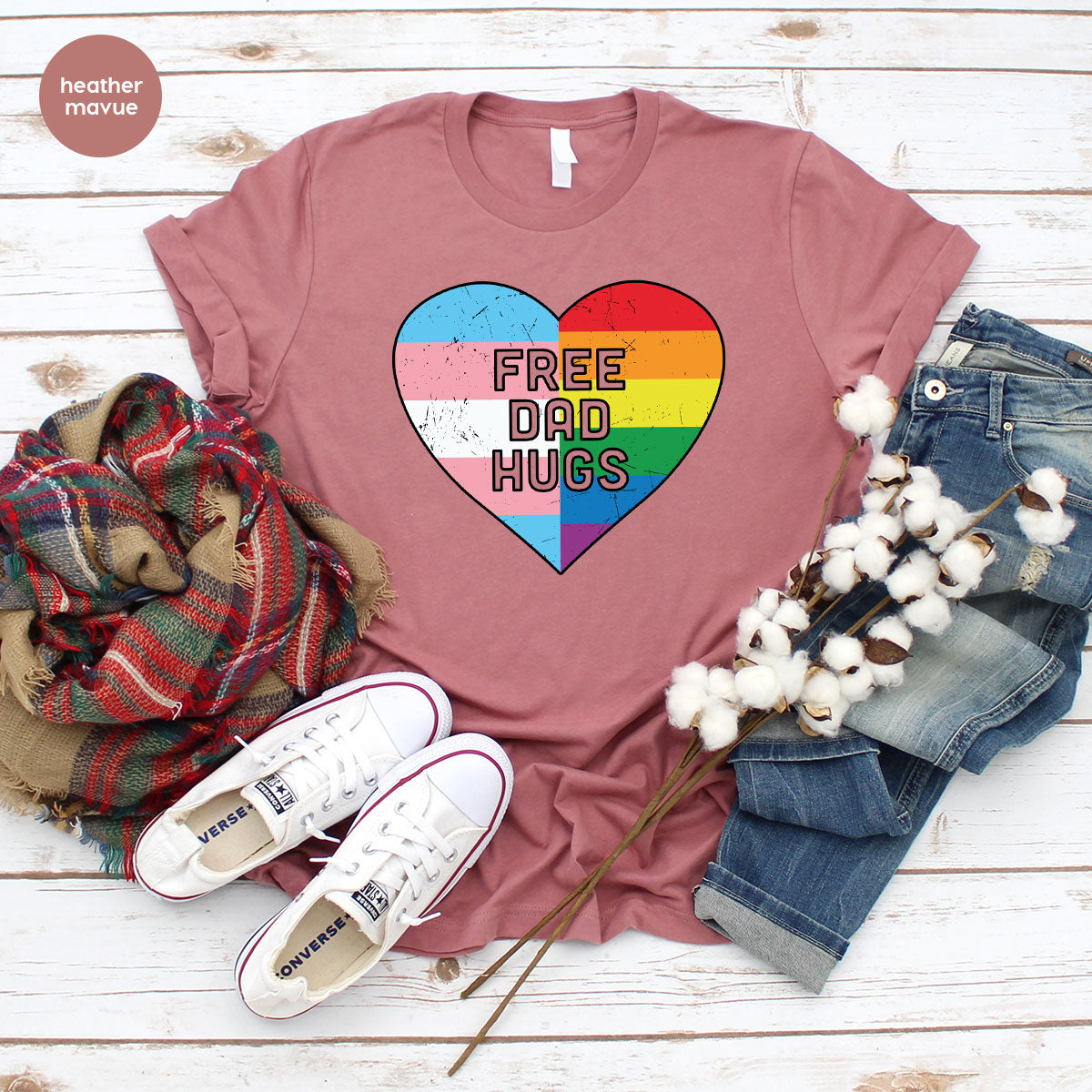 Free Dad Hugs Shirt, LGBT Shirt, LGBT Pride T-Shirt