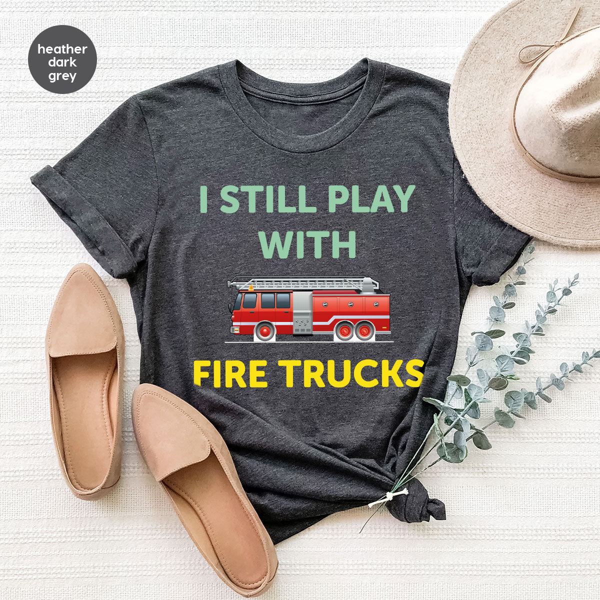 Fire Truck Shirt, Funny Fire Fighter T-Shirt, Fireman Tee