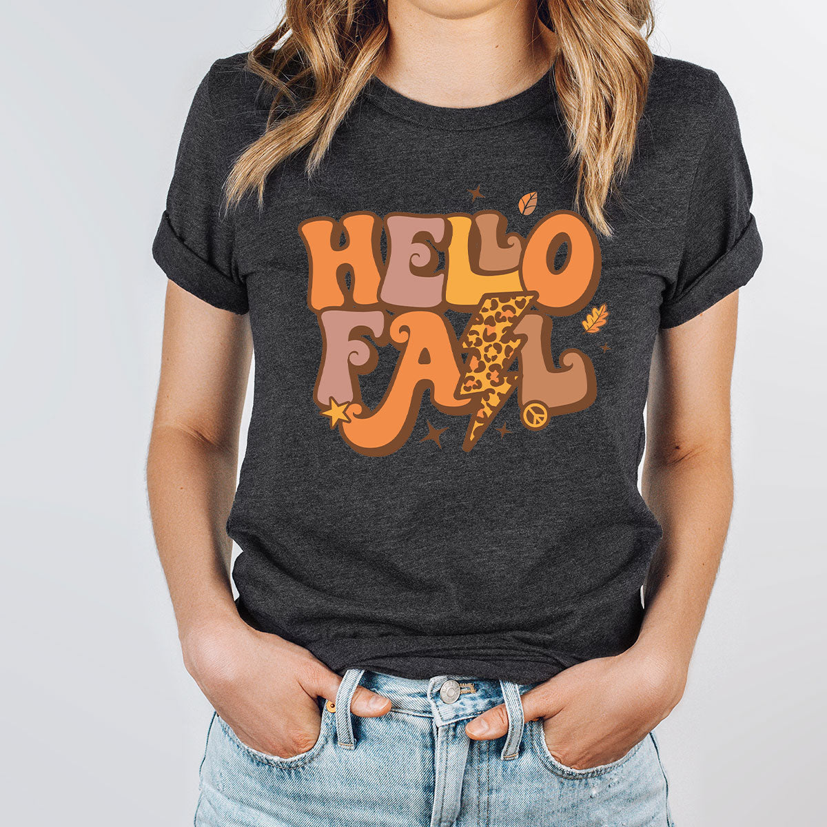 Hello Fall Shirt, Halloween Fall T-Shirt, Halloween 2022 Hoodie, Hello Halloween Long Sleeve Shirt