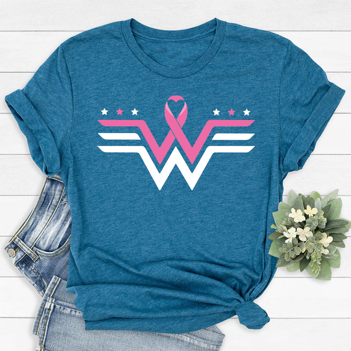 Breeast Cancer Month October Shirt, Cancer Gifts for Mom, Breast Cancer Survivor T-Shirt, Cancer Tee