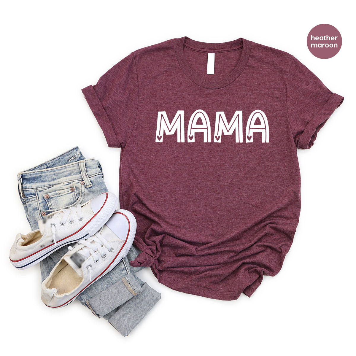 Mama Shirt, Valentine's Day Gift For Mamas, 2023 Valentine's Day Shirt