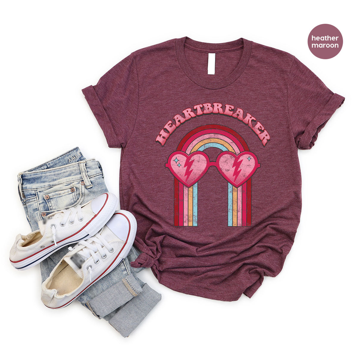 Heartbreaker Shirt, Anti Valentine's Day T-Shirt, Gift for Anti Love Shirt