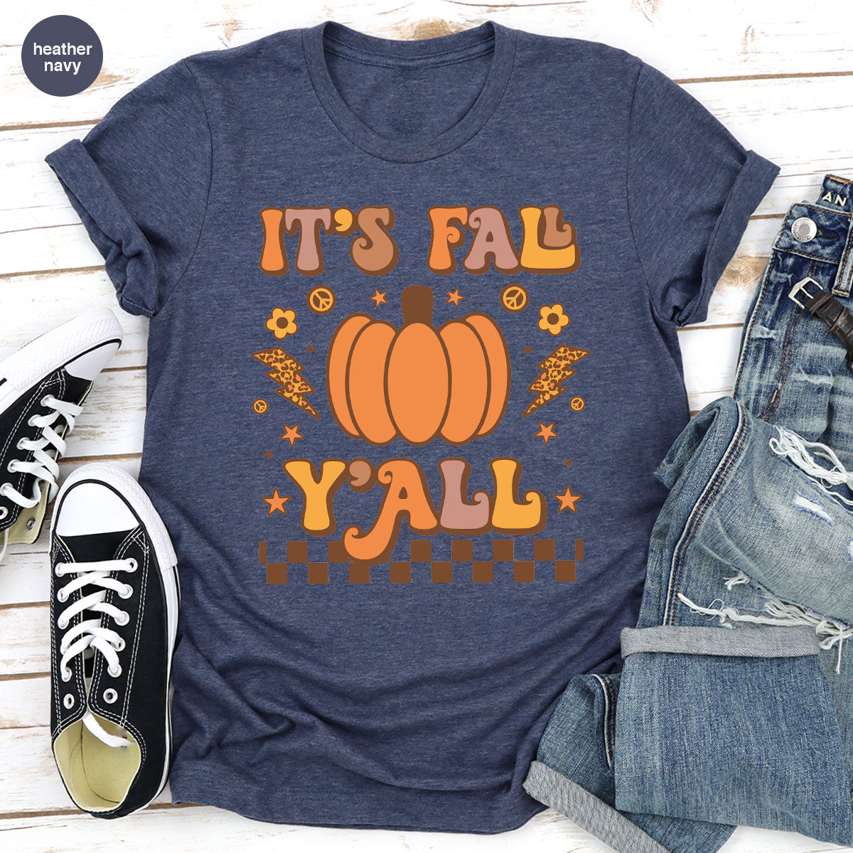 Halloween Fall Shirt, It's Y'Fall T-Shirt, Halloween Fall Hoodie, Long Sleeve and Short Sleeve Shirts
