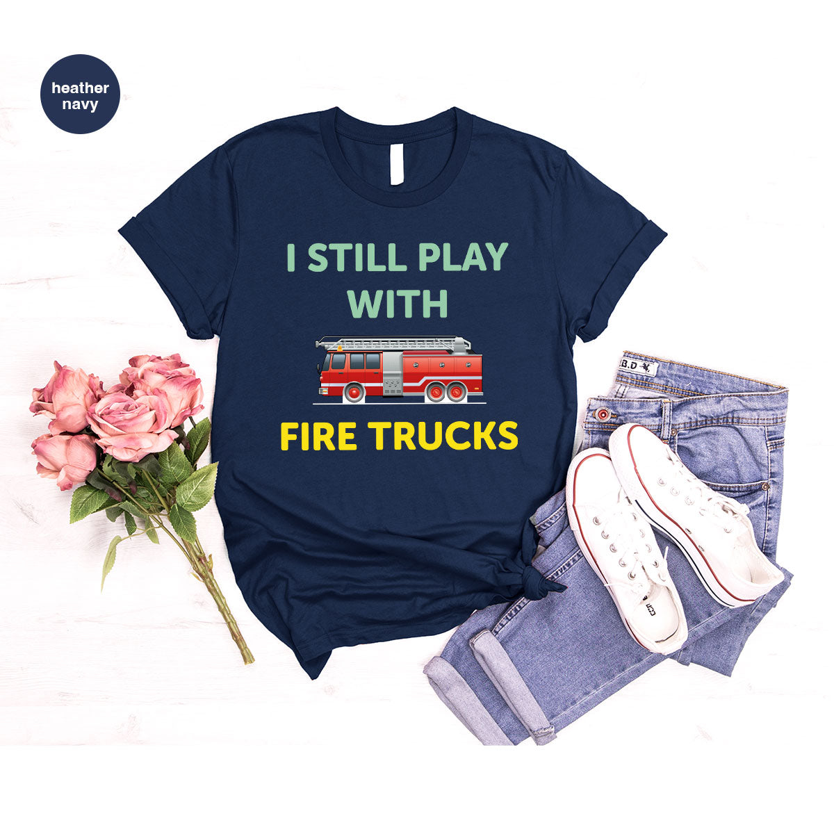 Fire Truck Shirt, Funny Fire Fighter T-Shirt, Fireman Tee