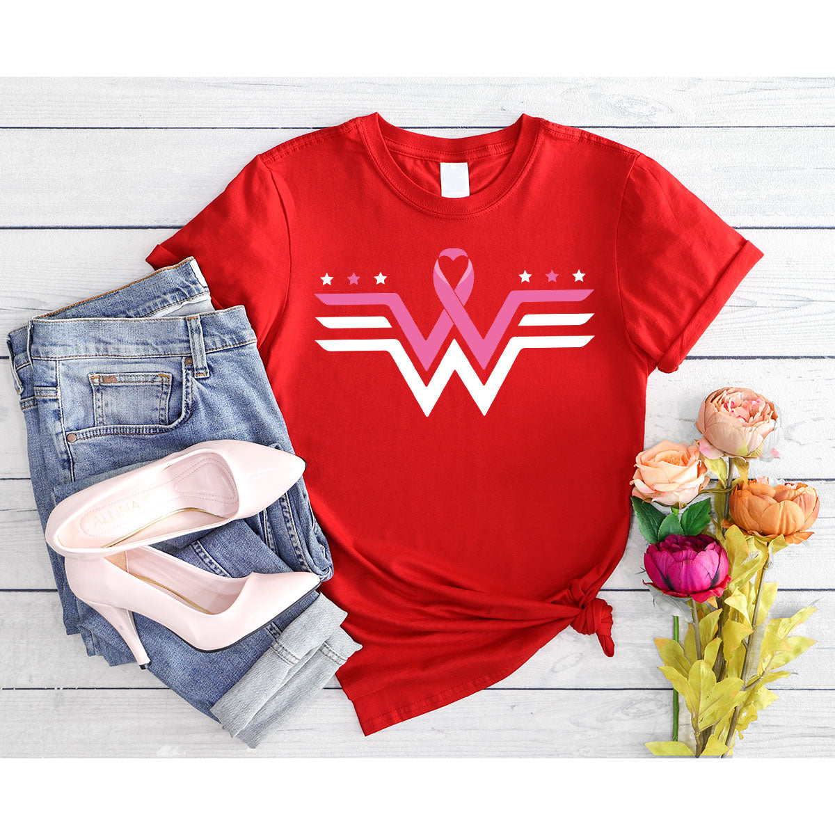 Breeast Cancer Month October Shirt, Cancer Gifts for Mom, Breast Cancer Survivor T-Shirt, Cancer Tee