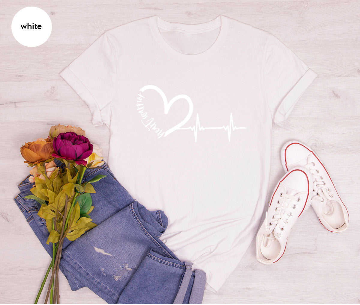 Heart Shirt, Valentine's Day T-Shirt, Valentine's Day Heart Tee