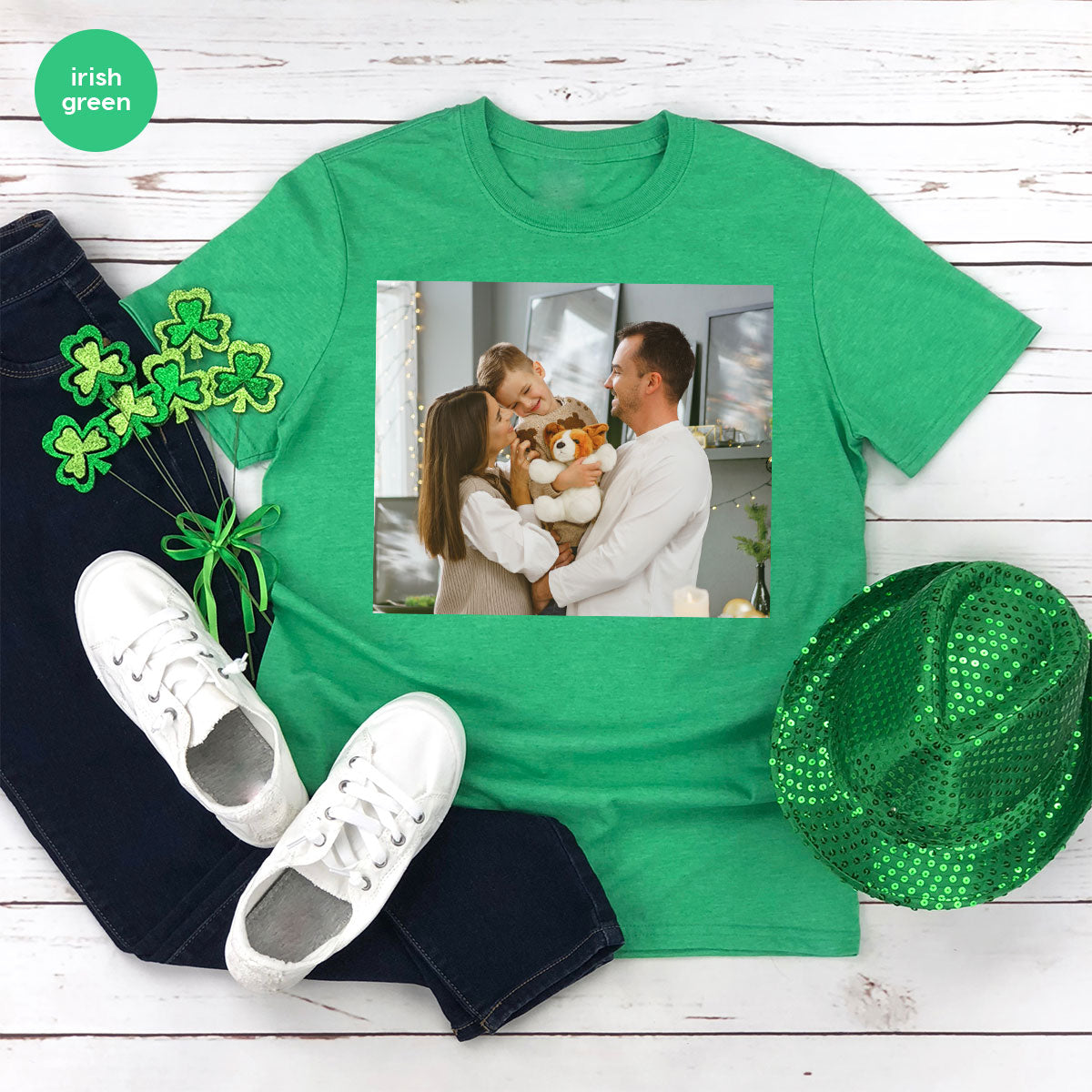 Custom Family T-Shirt, Customizable Photo Shirt, Baby Photo Tee, Family Custom Photo T-Shirt