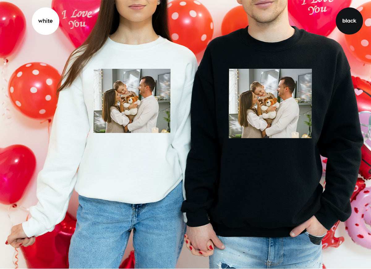 Custom Family T-Shirt, Customizable Photo Shirt, Baby Photo Tee, Family Custom Photo T-Shirt