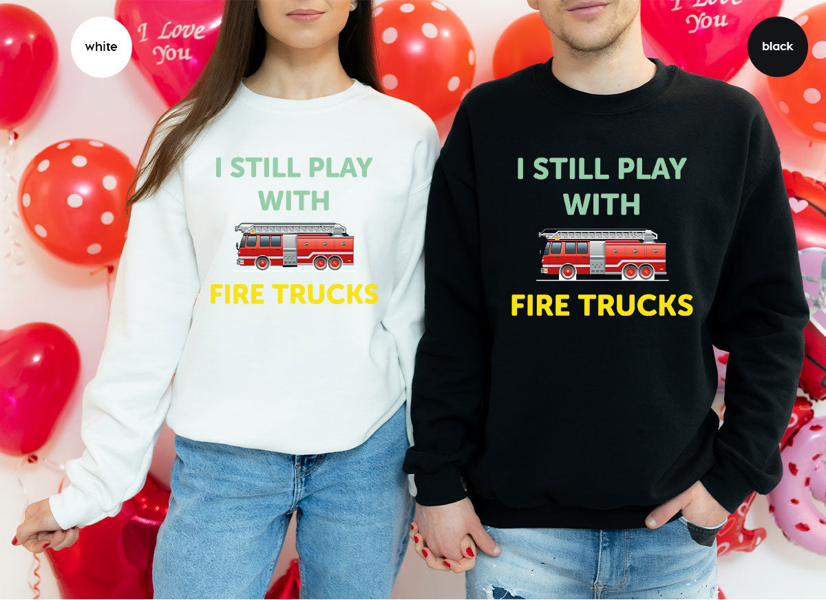 Fire Truck Shirt, Funny Fire Fighter T-Shirt, Fireman Tee