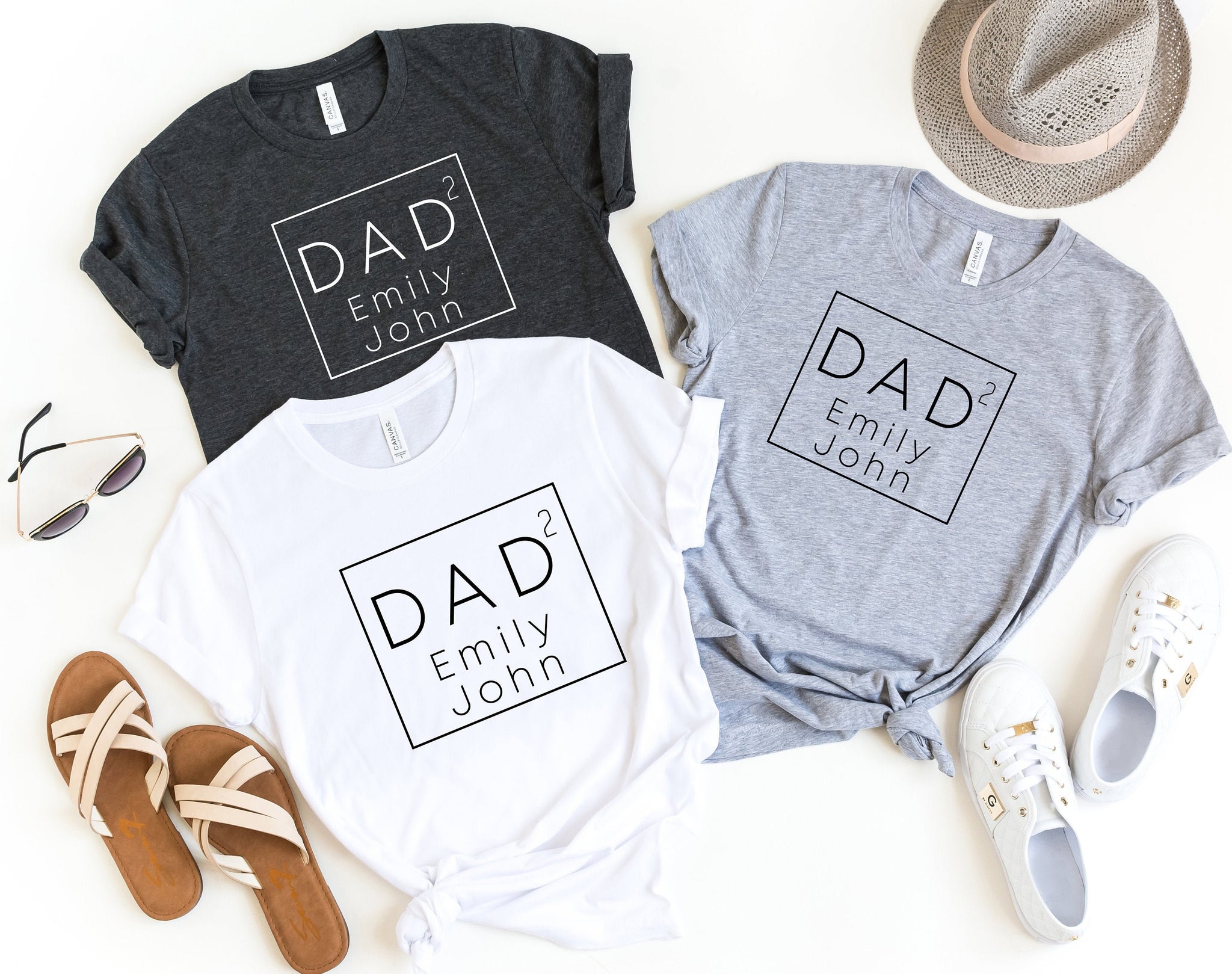 Personalized Dad Shirt for Fathers Day, Personalized Dad gift, Custom Dad Shirt, Funny Shirts for dad, dad square, daughter,Dad Birthday,d98 - Fastdeliverytees.com