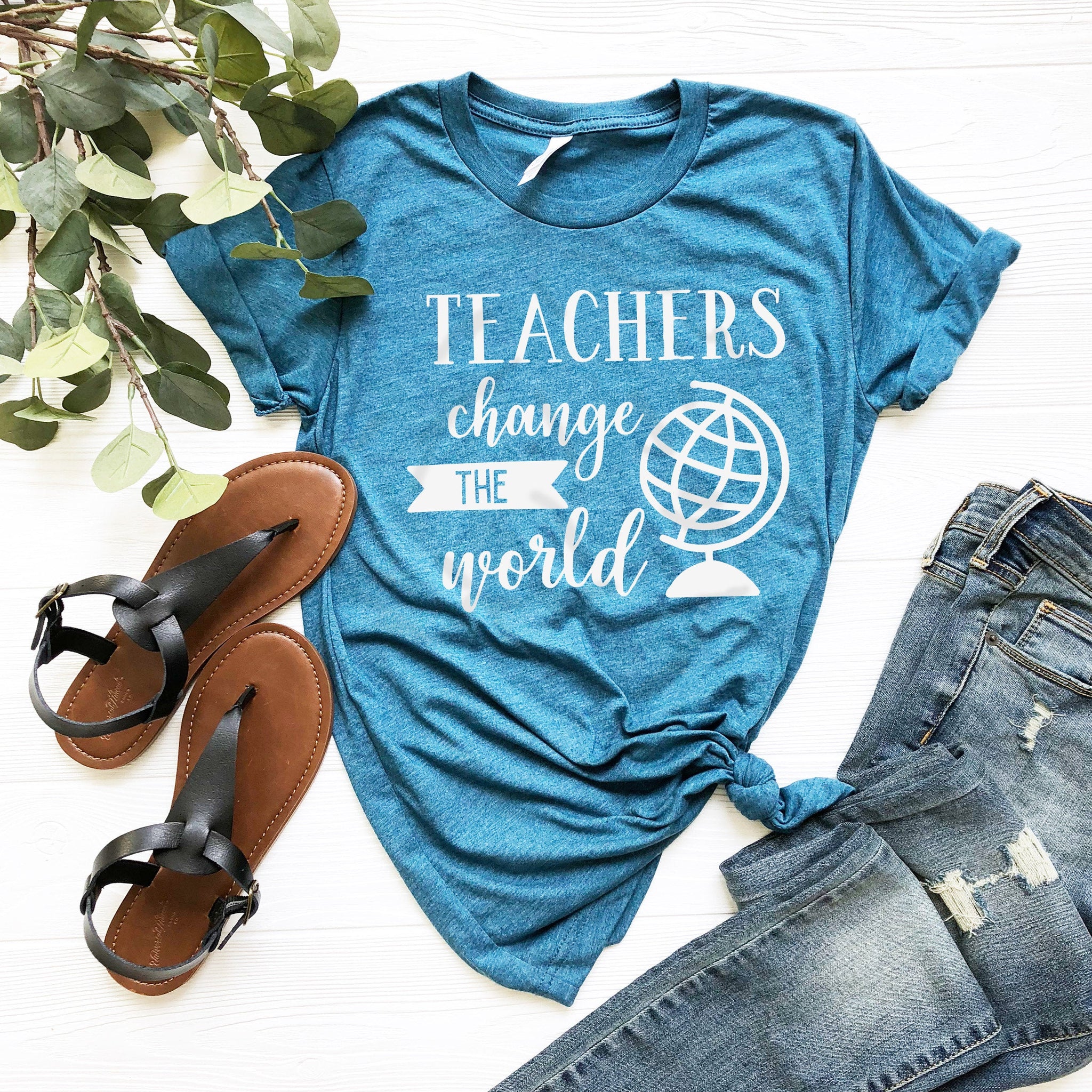 Teacher Shirt, Teachers Can Change The World, education shirt, Teacher Tshirt, Blessed Teacher , Gift for Teacher - Fastdeliverytees.com