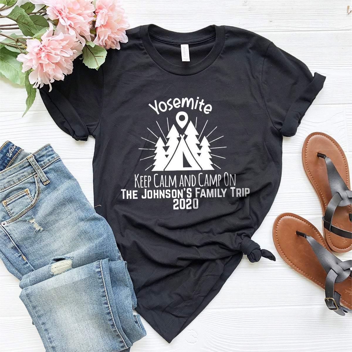 Custom Family Trip Shirt, Matching Family Shirt, Hiking Shirt, Family Camping Shirt, Adventure Shirt, Climbing Shirt, Camper, Wanderlust - Fastdeliverytees.com