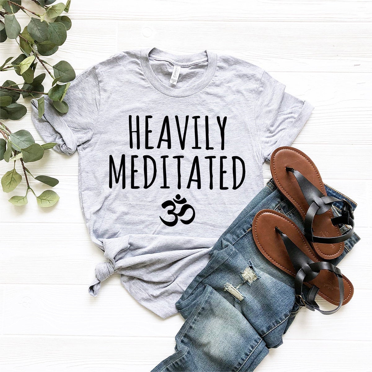 Meditation Shirt, Yoga Shirt, Yoga T-Shirt, Yoga Lover Shirt, Heavily Meditated Shirt, Inspirational Shirt, Yoga Tee, Gift For Yogies - Fastdeliverytees.com
