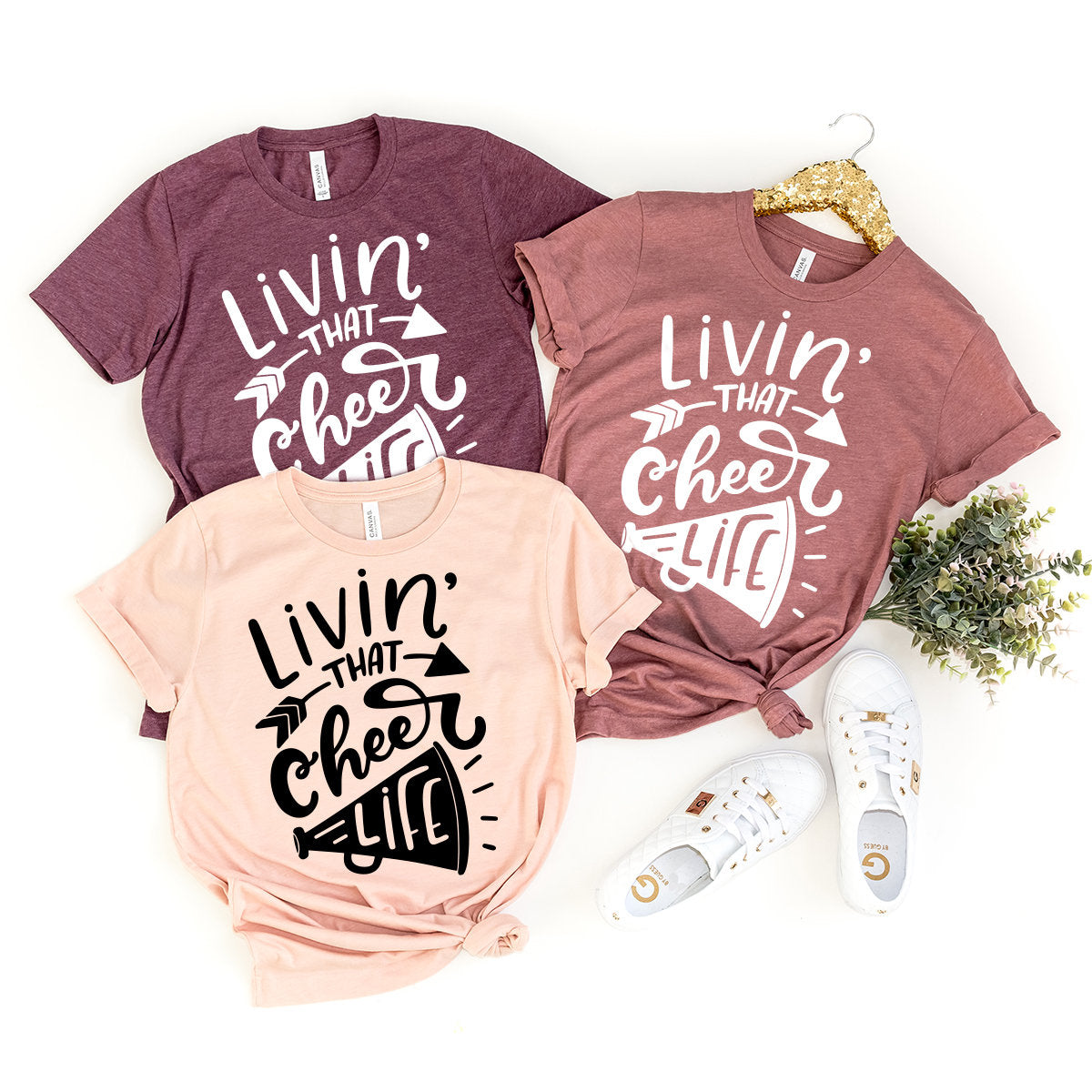 Living That Cheer Life Shirt, Cheer Tribe Shirt, Sport Mom Shirt, Cheer Life Shirt, Cheerleading T-Shirt, Cheer Mom Shirt, Cheer Tee, - Fastdeliverytees.com