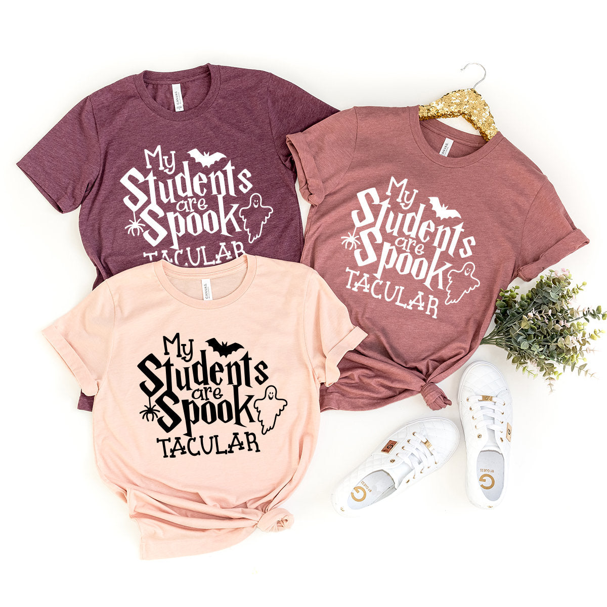 Halloween Teacher Shirt, School Halloween Party, Teacher Gift, Halloweeen Shirt, My Student Are Spook Tacular Shirt, Fall Teacher T-Shirt - Fastdeliverytees.com