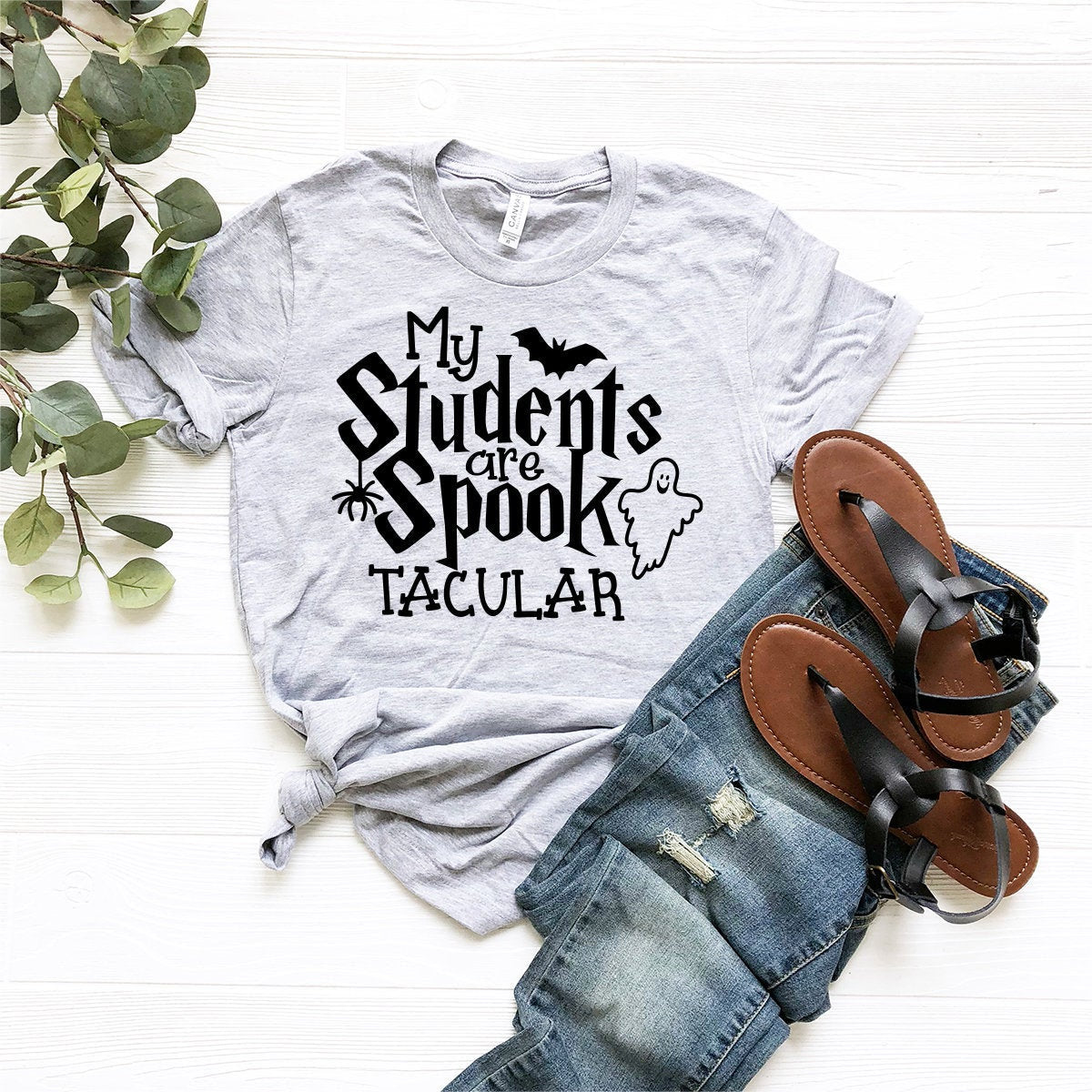 Halloween Teacher Shirt, School Halloween Party, Teacher Gift, Halloweeen Shirt, My Student Are Spook Tacular Shirt, Fall Teacher T-Shirt - Fastdeliverytees.com