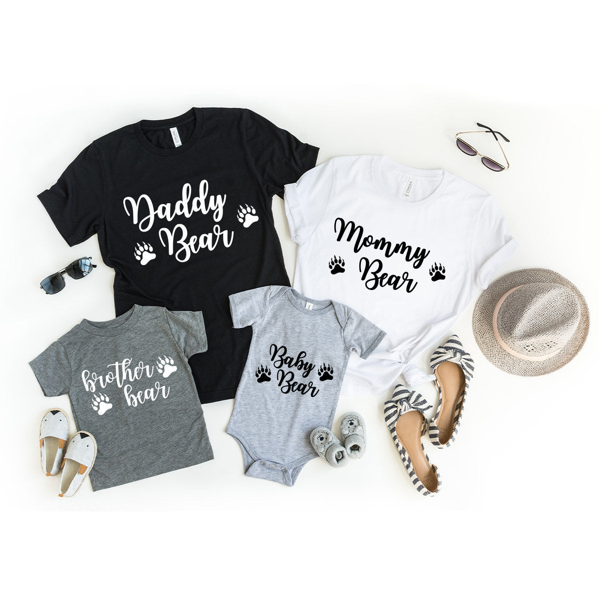 Matching Family Shirt, Mommy Bear Shirt, Mommy Bear Baby Bear Shirt, Bear Family Shirt, Family T-Shirts, Mommy Daddy Baby Shirt, Family Gift - Fastdeliverytees.com