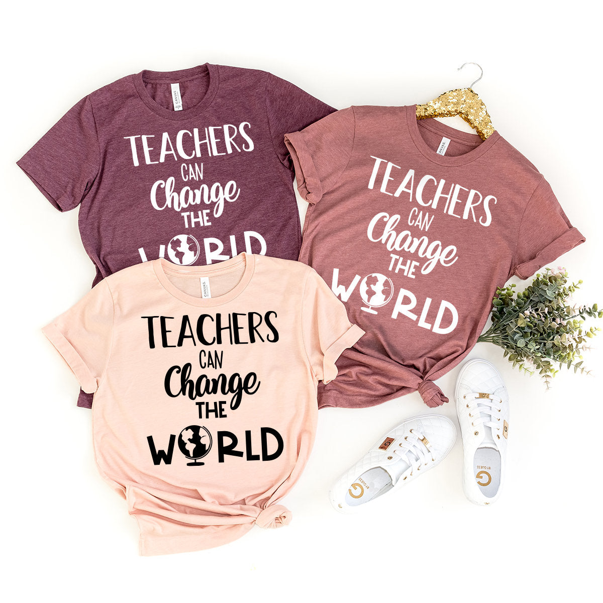 Gift For Teacher, Teacher T-Shirt, Teacher Appreciation, Teacher Gifts, Funny Teacher Shirt, Teacher Can Change The World Tee - Fastdeliverytees.com