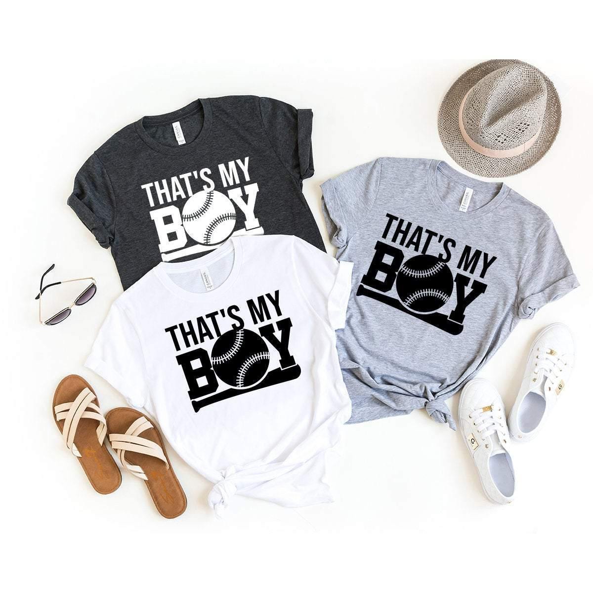 Baseball Mom T-Shirt, Baseball Mom, Baseball Mom Shirts, Baseball Mom Tee, Baseball Mama Shirt, That's My Boy Shirt, Softball Mom Shirt - Fastdeliverytees.com