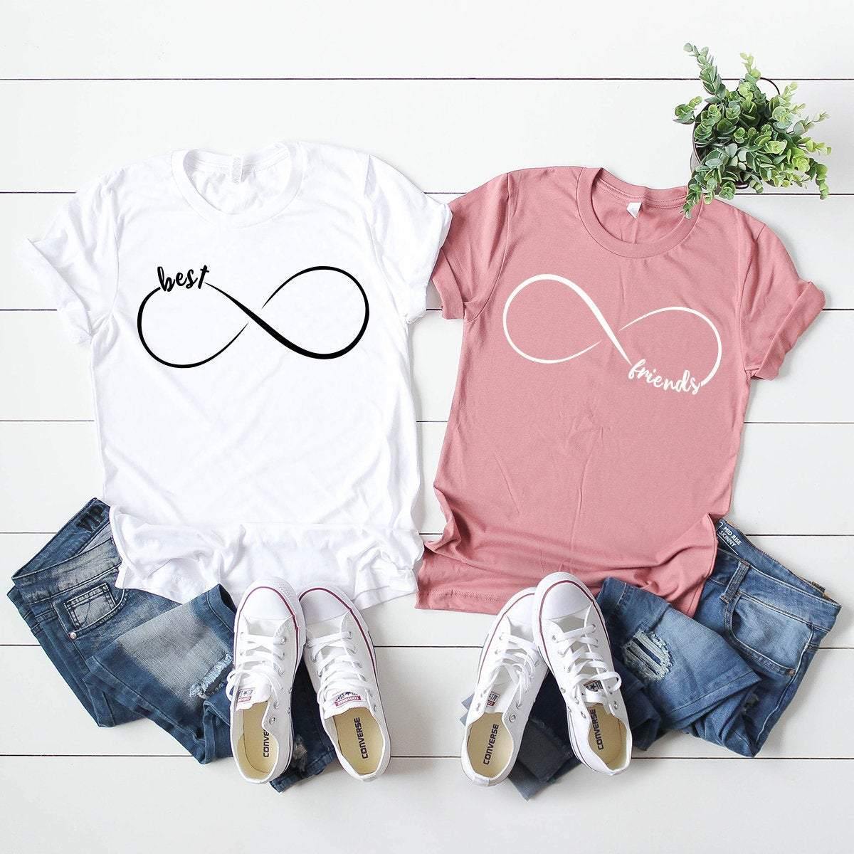 Best Friends Shirts, Matching Bff Shirt, Matching Besties Shirt, Bestie Shirt, Besties Birthday Gift, Infinite Best Friends Tee, BFF T-Shirt - Fastdeliverytees.com