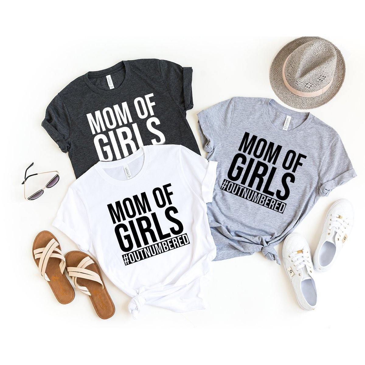 Mom Girl Shirt, Mom Gift, Mom Gift From Daughter, Mom Of Girls Outnumbered Shirt, Mother Shirt, Mommy Shirt, New Mom Shirt, New Mom Gift - Fastdeliverytees.com