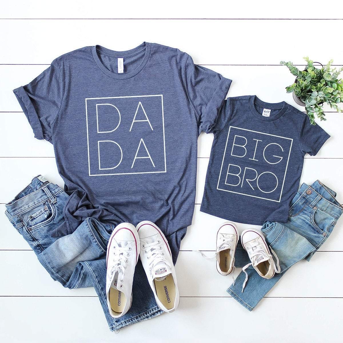 Cool Family Shirt, Dada Mama BigBro Mini Shirt, Family T-Shirt, Family Matching Shirt, Mommy And Me Shirt, Daddy And Me Tee, Family Shirt - Fastdeliverytees.com