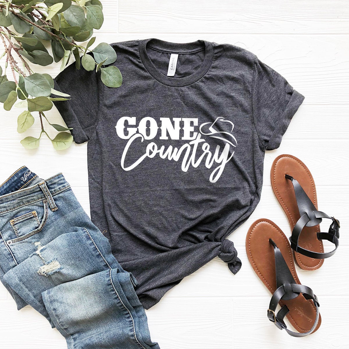 Gone Country, Country Girl Shirt, Country Boy Shirt, Western Shirt, Western Graphic Tee, Southern Shirt, Country T-Shirt, Cowgirl T-Shirt - Fastdeliverytees.com