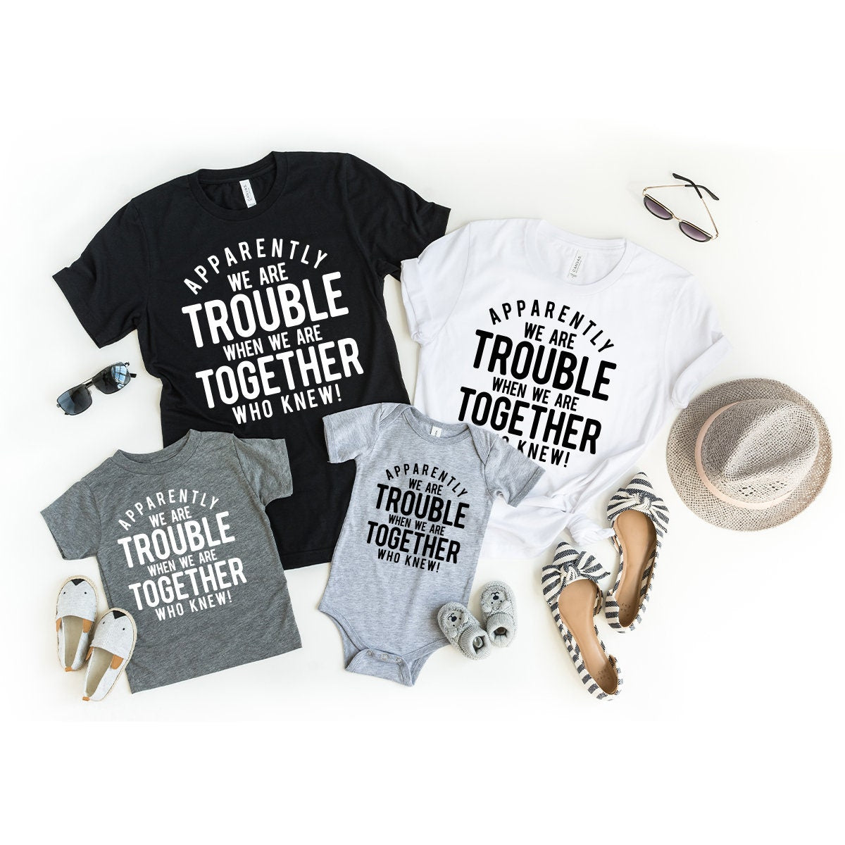 Funny Friend Shirt, Apparently We're Trouble When We Are Together Shirt, Bestie Tshirts, Best Friend Forever Matching Shirt, Best Friend Tee - Fastdeliverytees.com