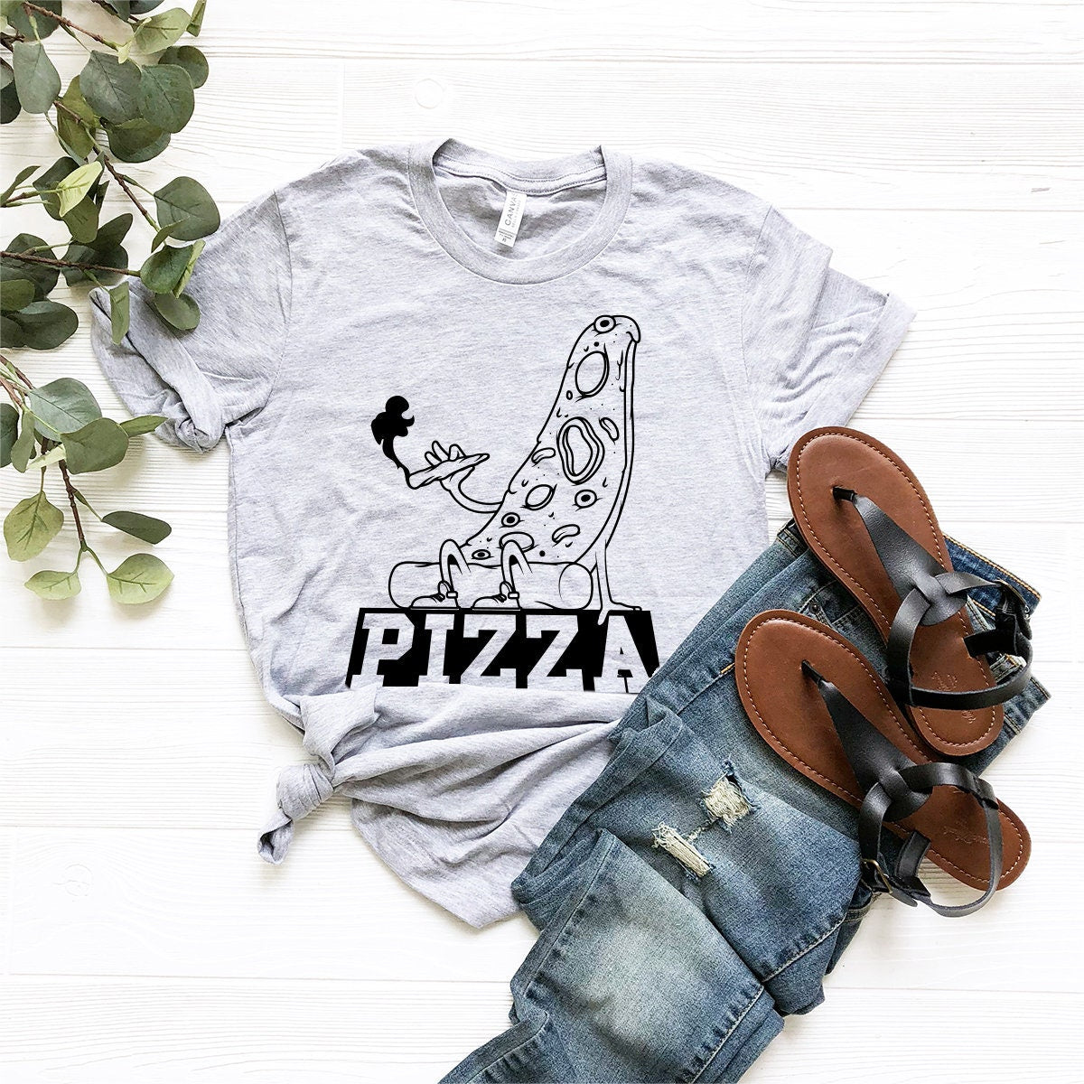 Funny Weed Shirt, Smoking Pizza Tee,  Shirt, Cannabis Shirt, Marijuana Shirt, Weed T-Shirt, Gift For ,  Girl Tee, Pothead Shirt - Fastdeliverytees.com