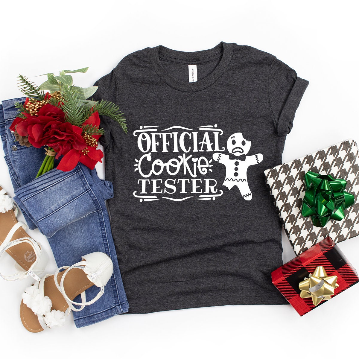 Christmas T Shirt, Offical Cookie Tester Shirt, Christmas Shirts, Funny Cookie Shirt, Christmas Gift, Funny Christmas Tee, Holiday T Shirt - Fastdeliverytees.com