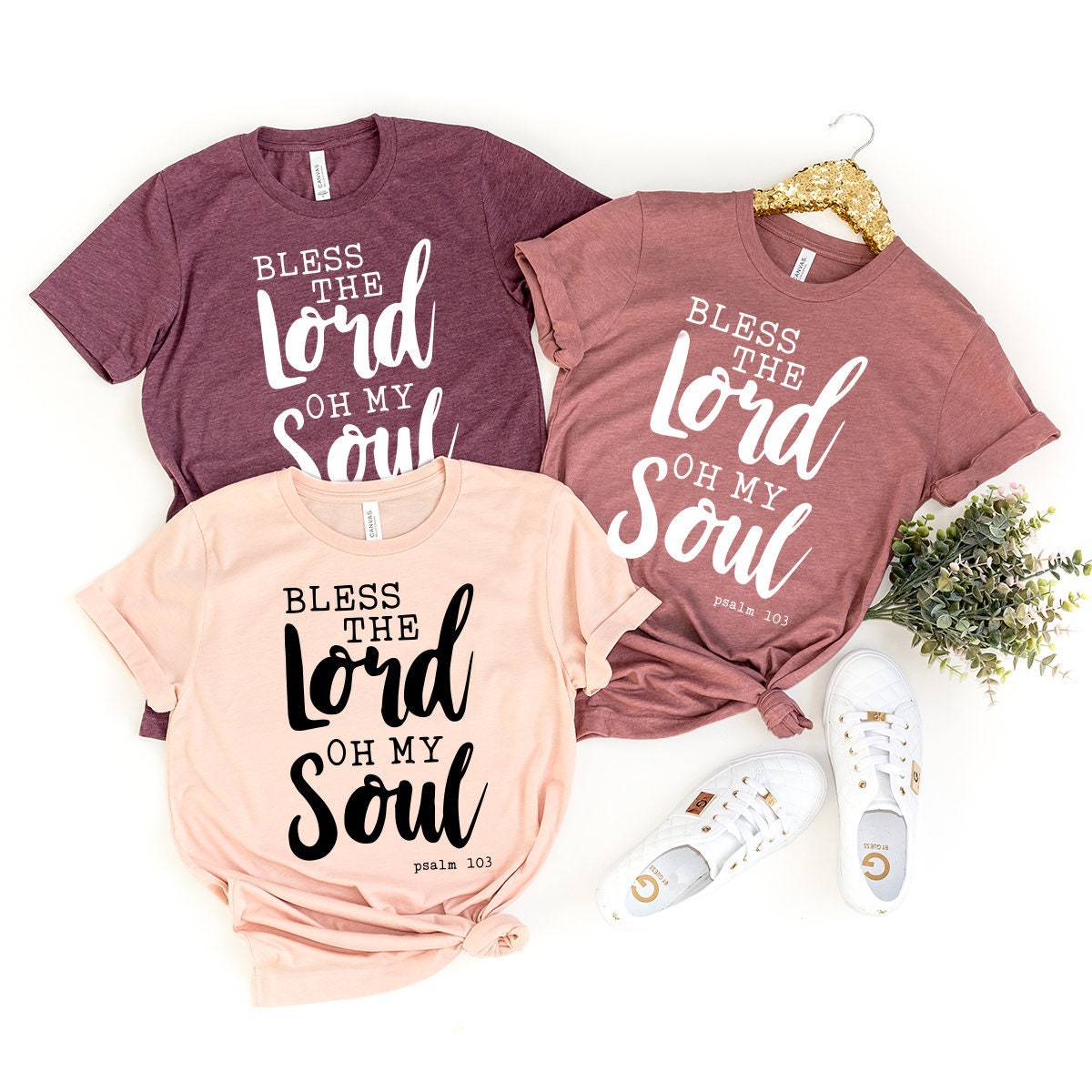 Faith T-Shirt, Psalm 103 Quote Shirt, Christian Shirt, Bible Shirt, Bless The Lord Oh My Soul Shirt, Christianity Tee, Thanksgiving Tee - Fastdeliverytees.com