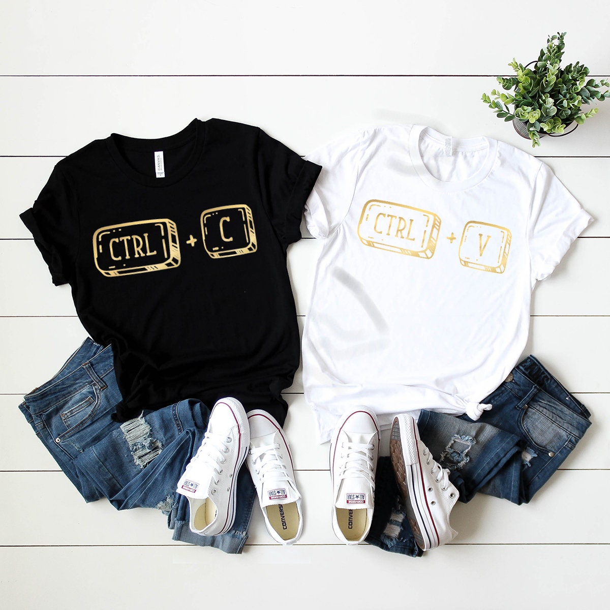 Copy T-Shirt, Ctrl C Ctrl V Shirt, Matching Family Shirt, Funny Family Shirt, Daddy And Me Shirt, Mom And Me Tee, Family T Shirt - Fastdeliverytees.com