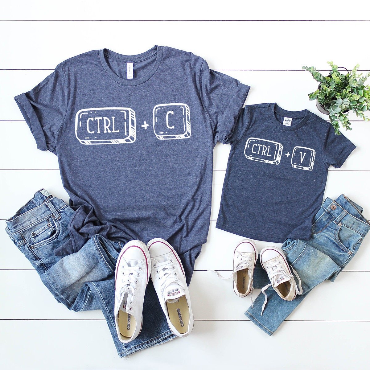 Copy T-Shirt, Ctrl C Ctrl V Shirt, Matching Family Shirt, Funny Family Shirt, Daddy And Me Shirt, Mom And Me Tee, Family T Shirt - Fastdeliverytees.com