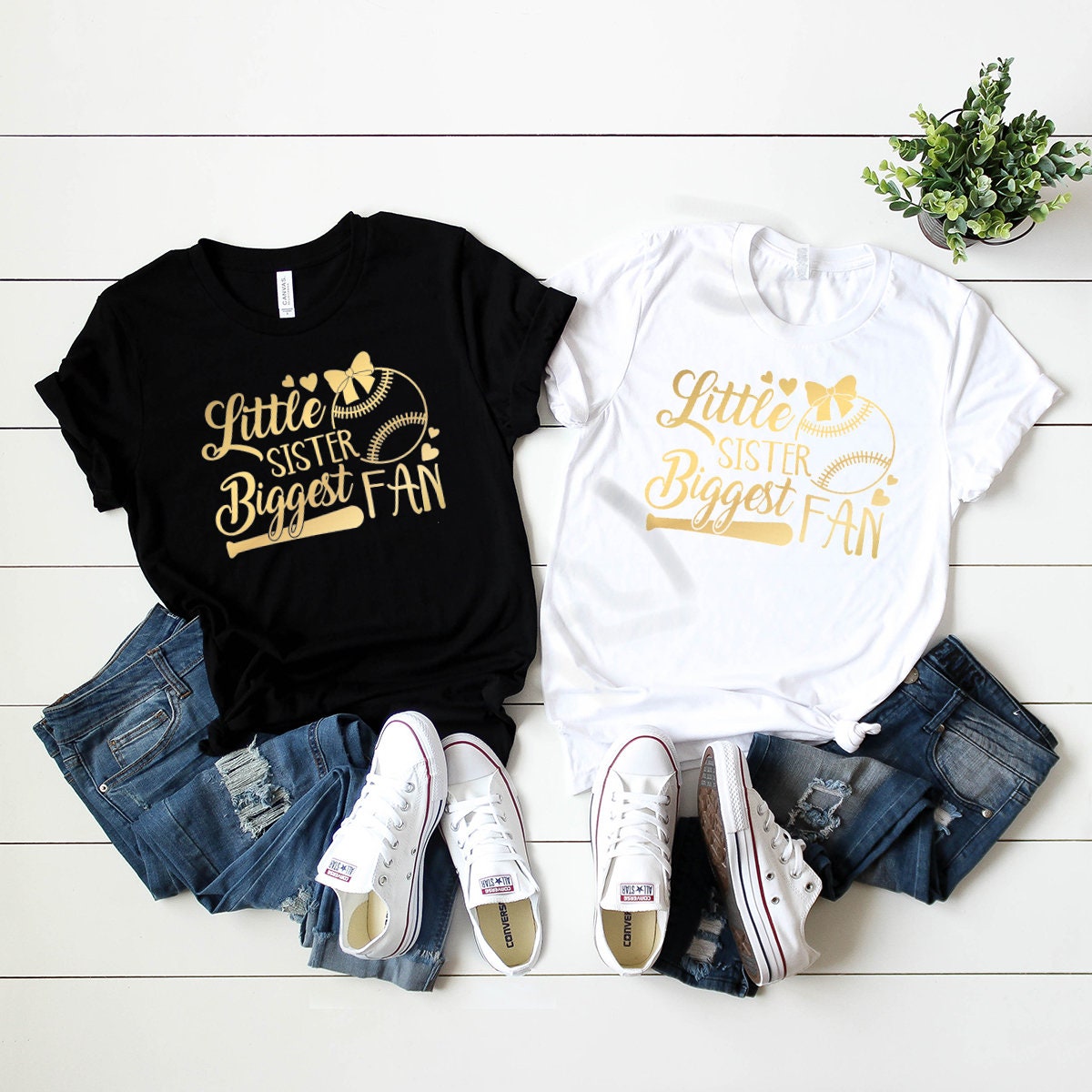Baseball Sister Shirt, Little Sister Biggest Fan Shirt, Softball Sister T-Shirt, Baseball Girl T Shirt, Softball Girl Tee, Game Day Shirt - Fastdeliverytees.com