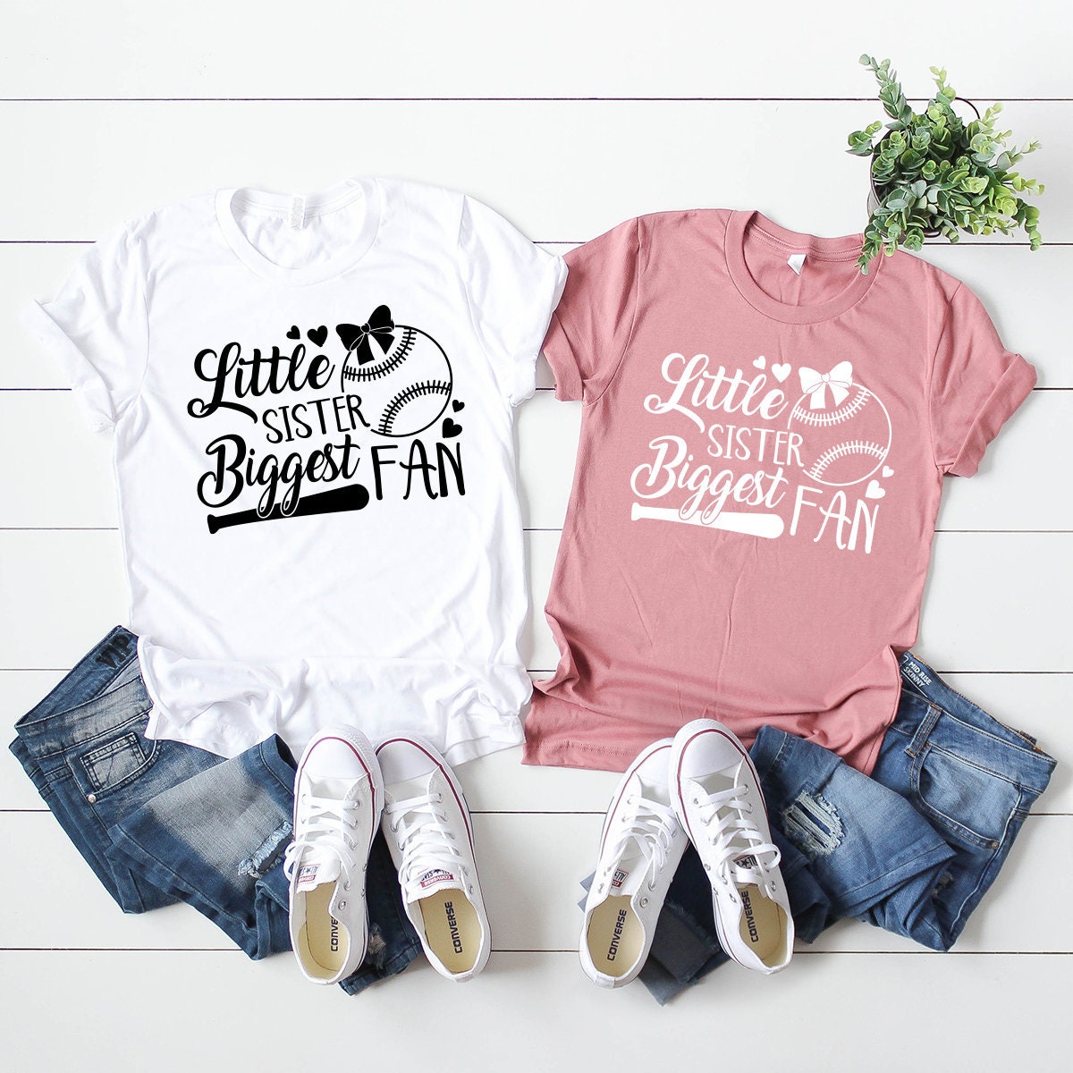 Baseball Sister Shirt, Little Sister Biggest Fan Shirt, Softball Sister T-Shirt, Baseball Girl T Shirt, Softball Girl Tee, Game Day Shirt - Fastdeliverytees.com