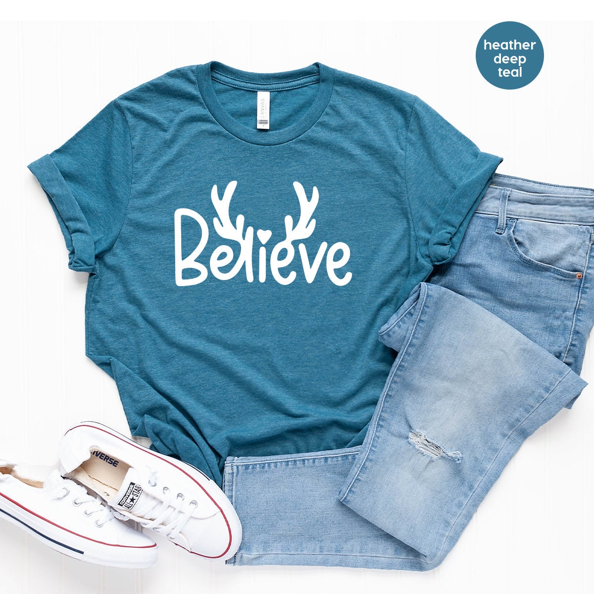 Believe Christmas Shirts, Christmas T-Shirt, Merry Christmas Shirt , Believe Shirt, Gift For Christmas, Xmas Reindeer Shirt, Holiday T Shirt - Fastdeliverytees.com