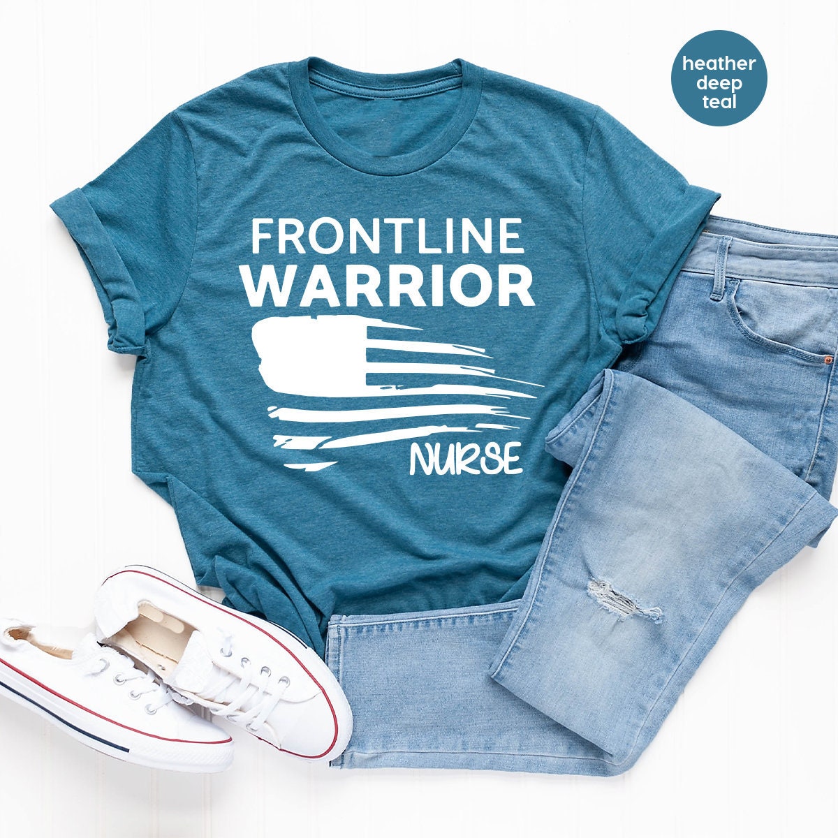 Nurses  T Shirt, Frontline Warrior Nurses Shirt, Frontline Nurses Shirts, Quarantine T Shirt, Nurses Gift, Front Line Heroes T Shirt - Fastdeliverytees.com