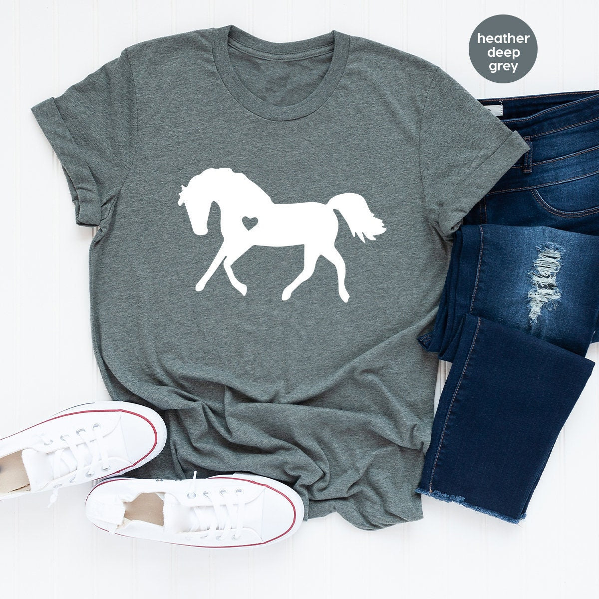 Horse Lover Shirt, Horse Lover T Shirt, Horse With Heart Tee, Horse T Shirts, Horse Lover Gift, Vet Shirt, Gift For Horse Lover, Horse Tee - Fastdeliverytees.com