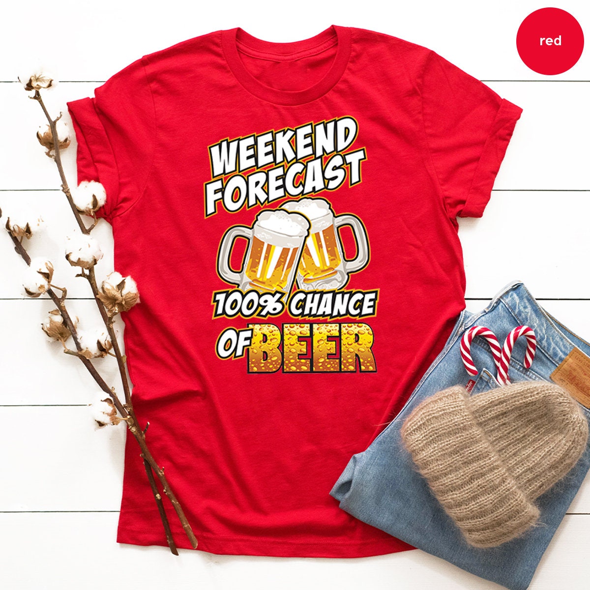 Beer Shirt, Day Drinking Shirt, Beer T Shirt, Funny Quote Shirt, Weekend Forecast Chance Of Beer Shirt, Alcohol Shirt, Bachelor Party Shirt - Fastdeliverytees.com